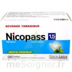 Nicopass 1,5 Mg Pastille Sans Sucre Menthe Fraîcheur Plq/96 à St Jean de Braye